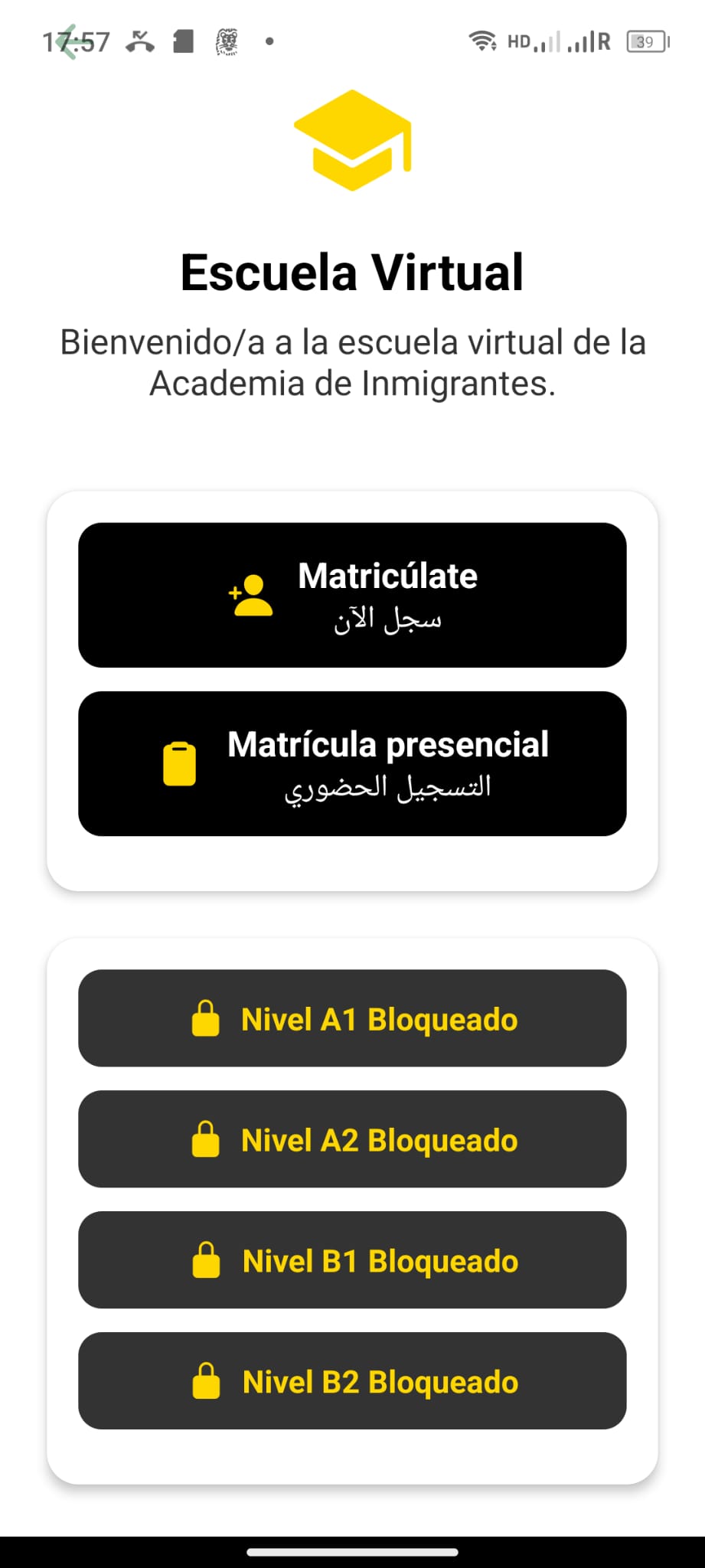 Escuela virtual A1 gratis