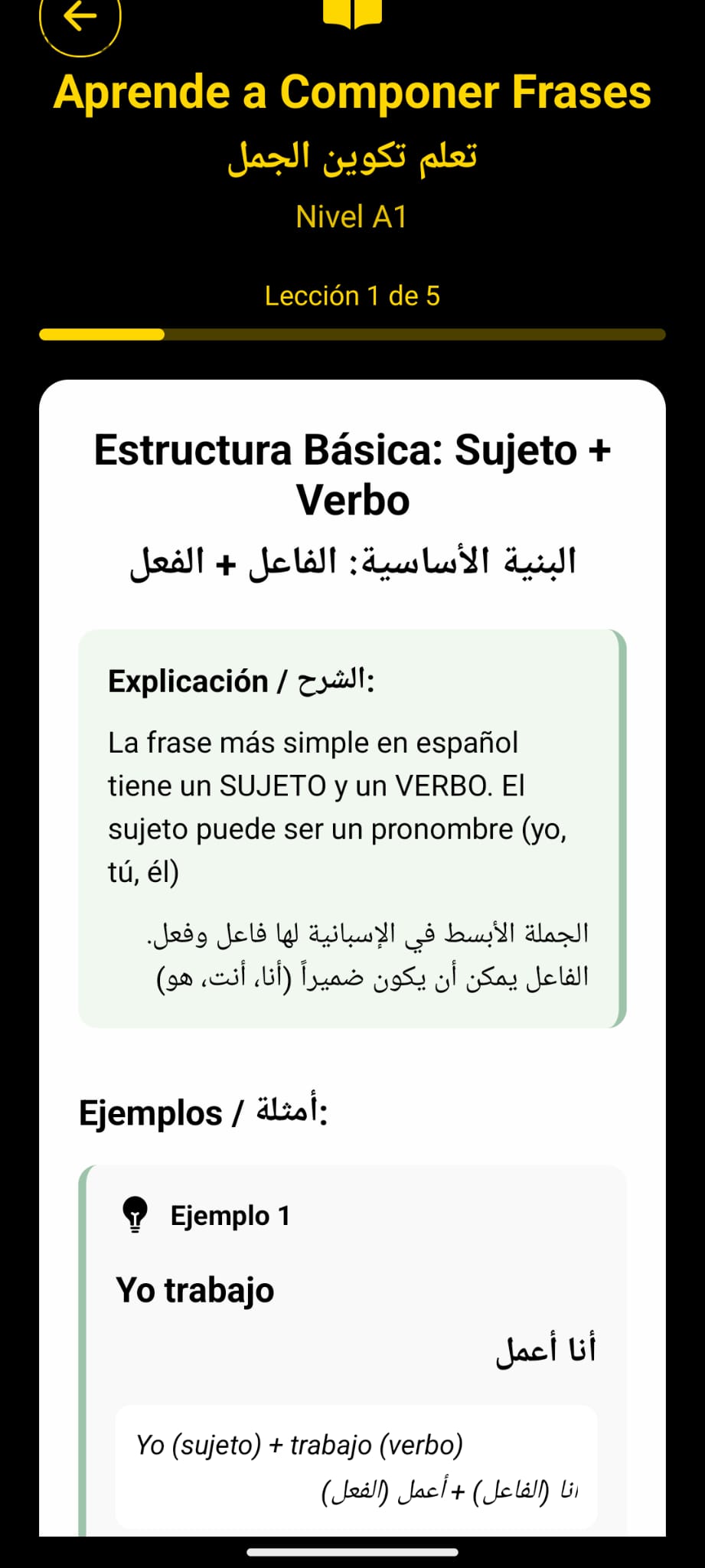 Lecciones bilingües A1
